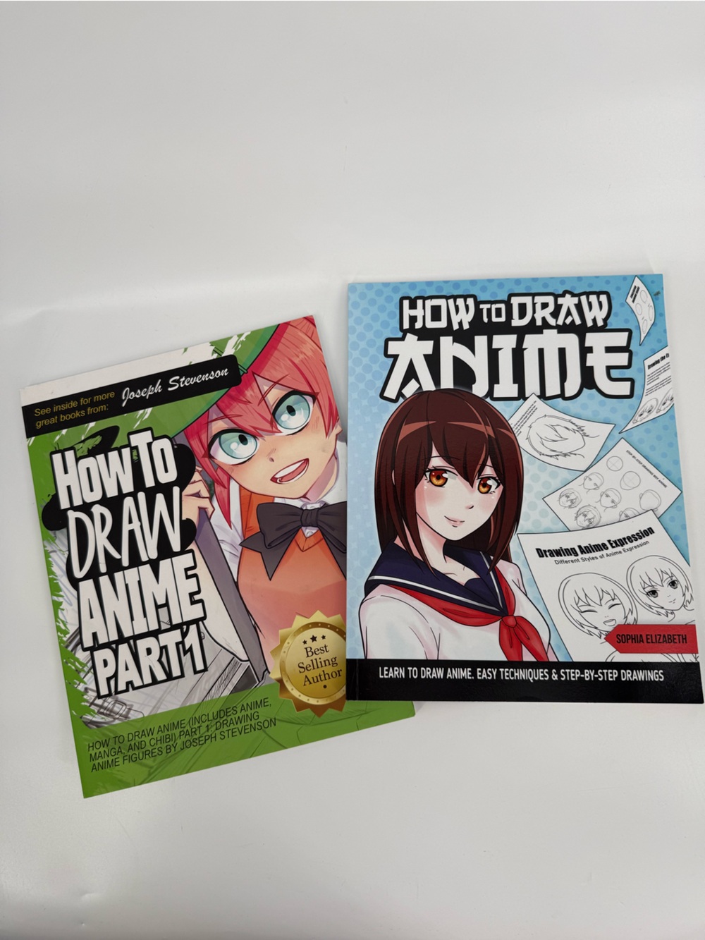 How to Draw Anime Book Set - Blue and Green Covers